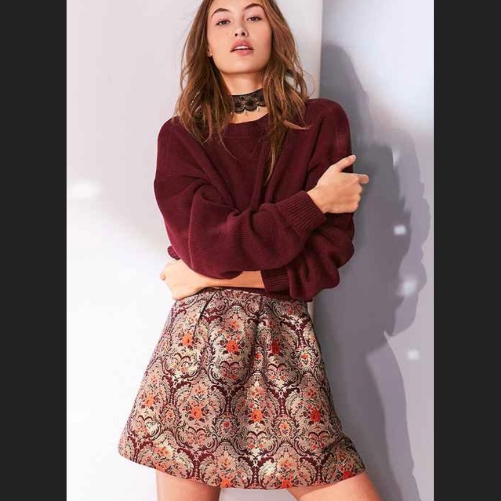 Urban Outfitters (Kimchi Blue) Jacquard Skirt